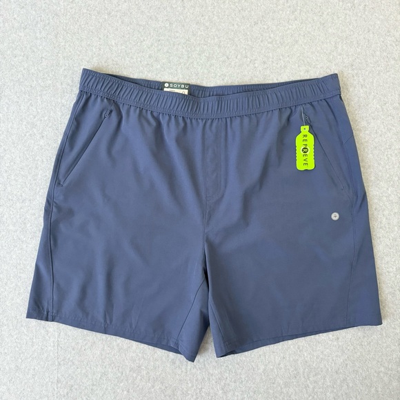 Soybu Other - Soybu Shorts Mens XXL Blue Pull On Elastic Waistband Active Lightweight Gorpcore